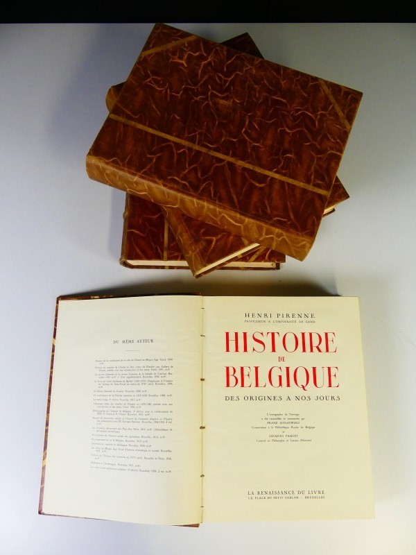 Vintage- Henri Pirenne - Histoire de Belgique - 4 delen compleet