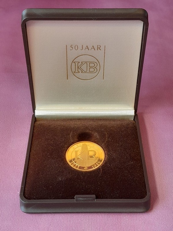 Gouden muntje KB 50 jaar