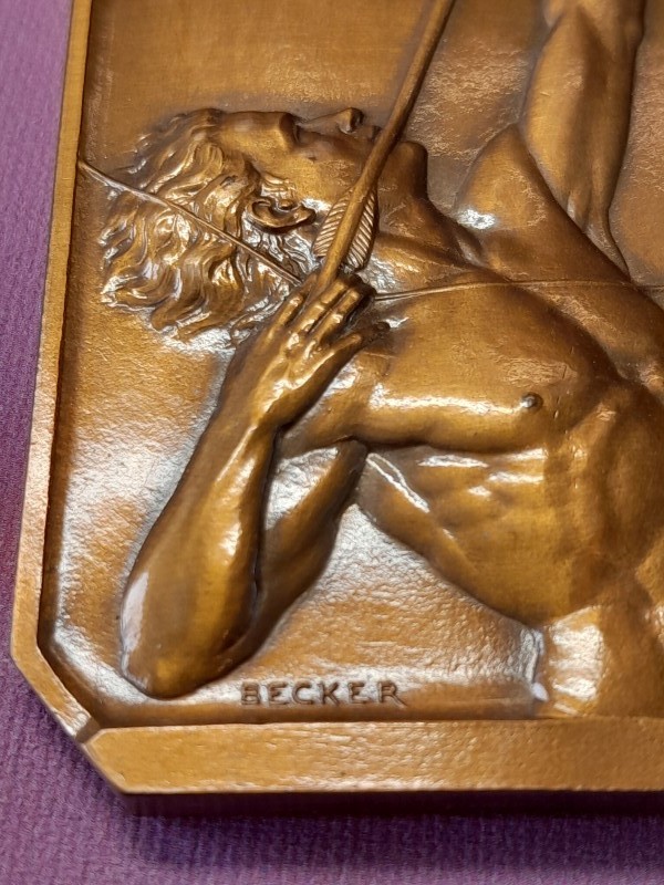 Bronzen medaille: Tir à l'arc à la peche verticale - Beckers