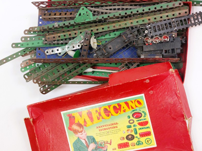 Groot lot oude meccano