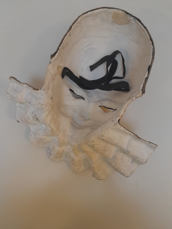 Handgemaakt Venetiaans Pierrot masker