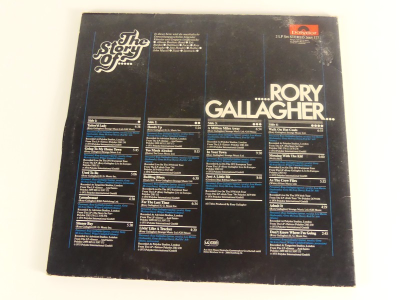 Rory Gallagher – The Story Of......Rory Gallagher, 2 x Vinyl