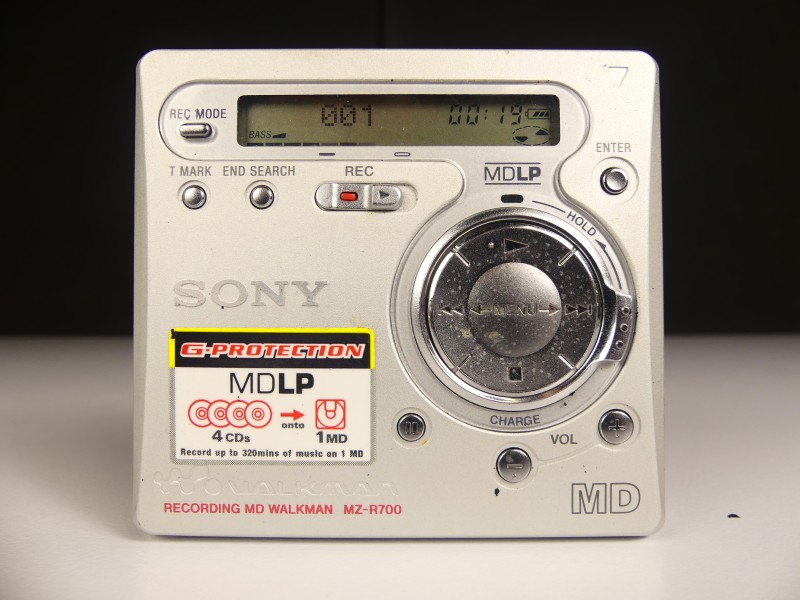 Minidisc speler Sony + benodigdheden