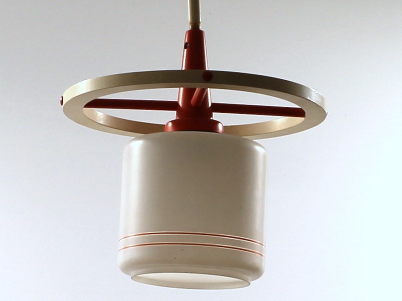 Vintage Houten hanglamp