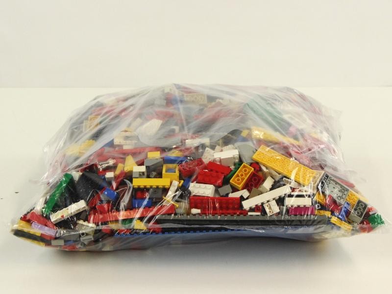 Zak met losse lego bouwsteentjes - gemengde mix van 5 kilo