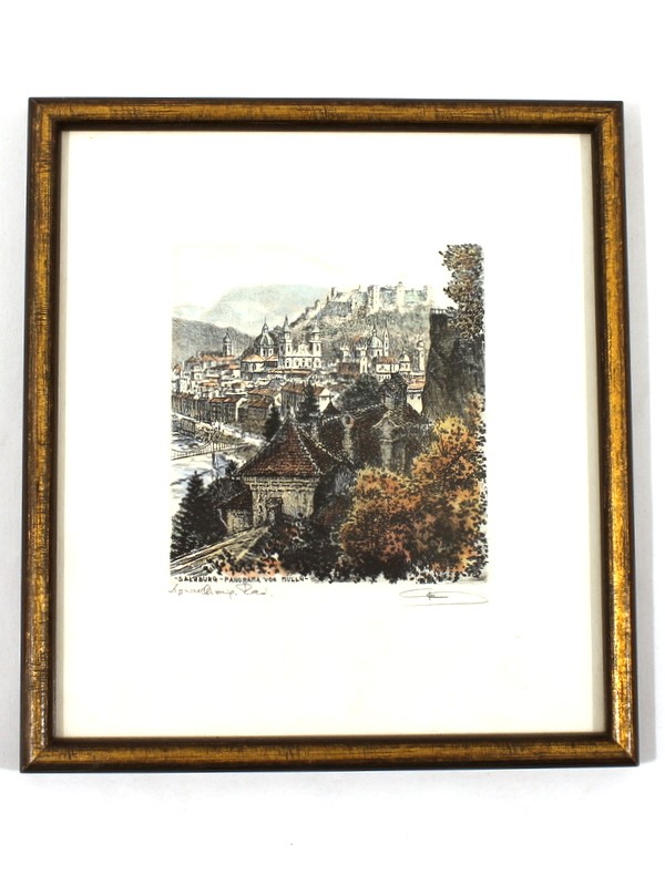 Wanddecoratie Salzburg - Panorama von Mülln