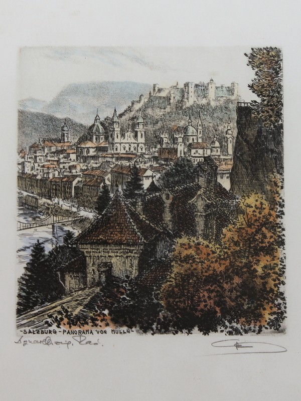 Wanddecoratie Salzburg - Panorama von Mülln