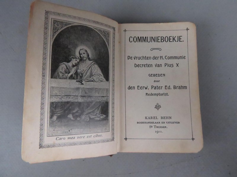 Vintage communie boekje 1911