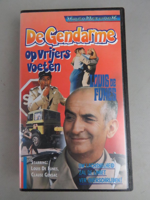 7 VHS tapes van Louis de Funes