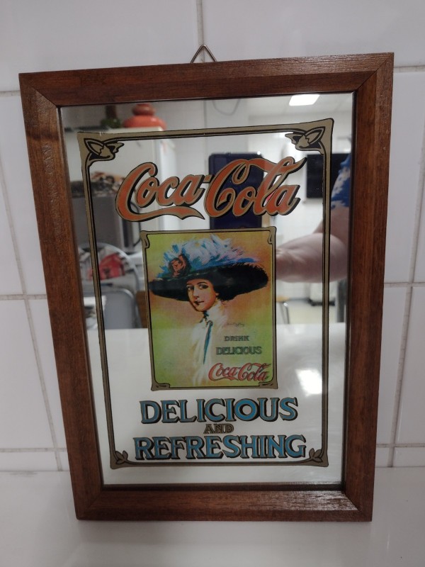 Vintage reclamespiegels Coca - Cola