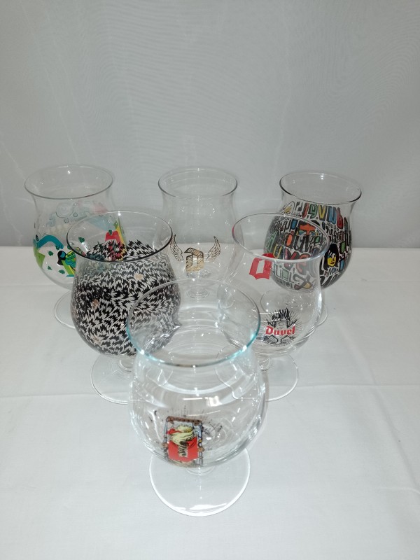 Set duvel glazen