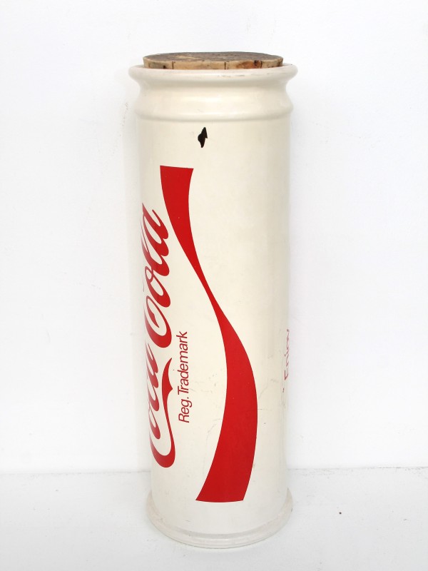 Vintage glazen Coca-Cola voorraadpot