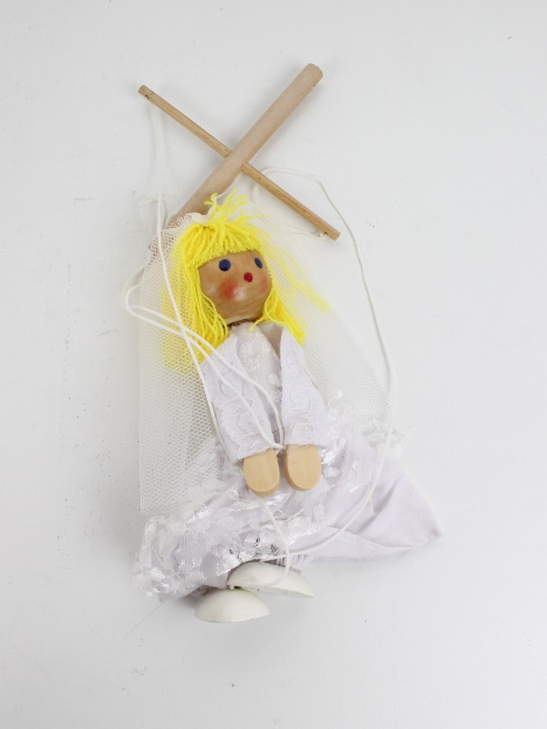 Swingend koppeltje - marionetpopjes