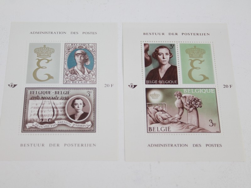 Groot lot ongebruikte Belgische Postzegels en Verzamelsets