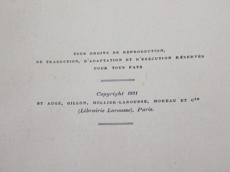 Larousse du XXe Siécle - Volume 4 - 1931