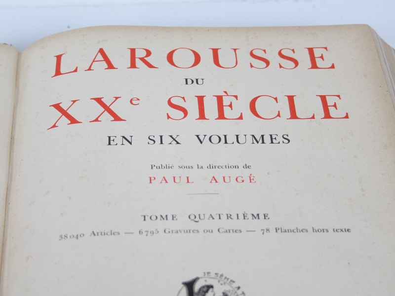 Larousse du XXe Siécle - Volume 4 - 1931