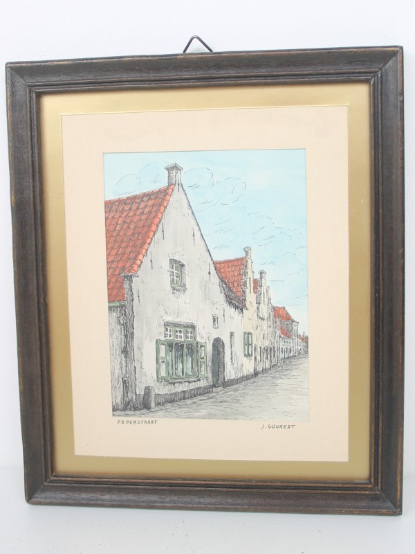 5 pentekeningen - Brugge - J. Govaert