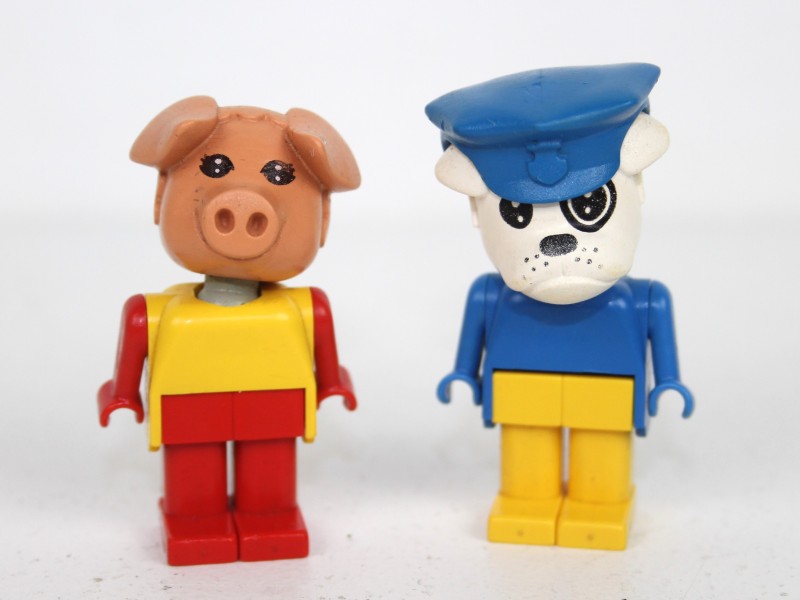 Lego Fabuland - Varken en Politie Hond - Jaren '80