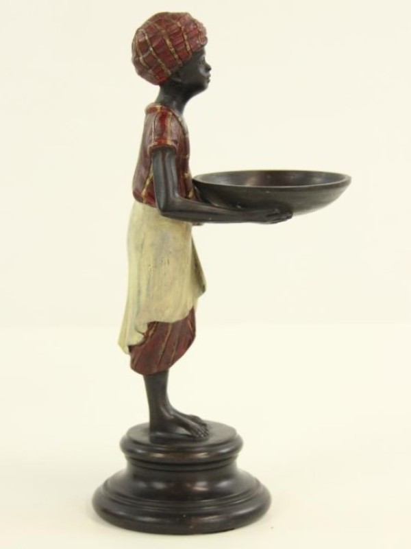 Koppel bronzen blackamoor figuren