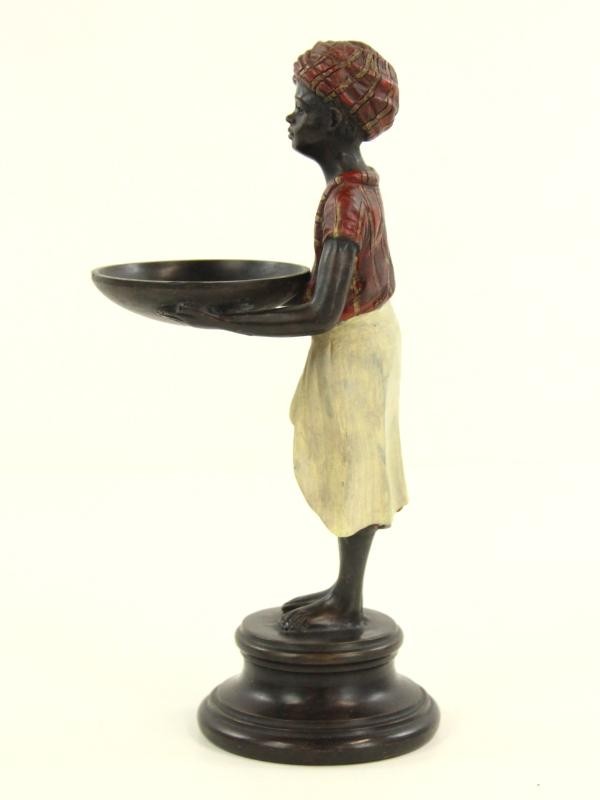 Koppel bronzen blackamoor figuren