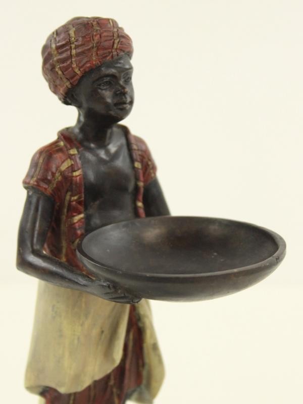 Koppel bronzen blackamoor figuren