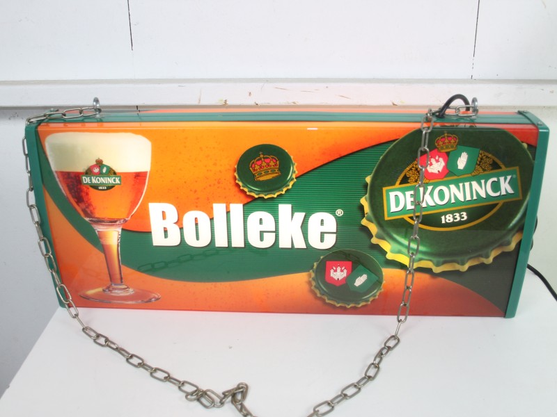 4 lichtreclame borden De Koninck