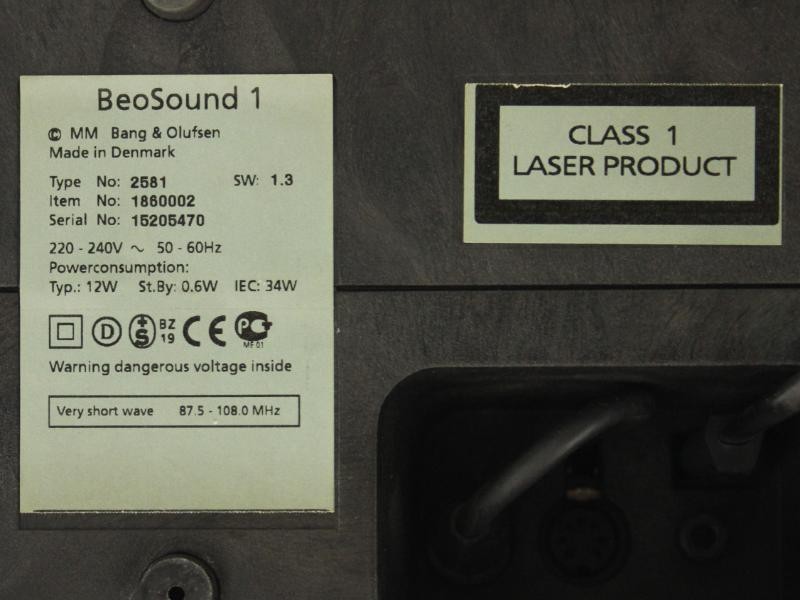 B&O - BeOsound 1 type 2581 - Cd speler, Draagbare radio