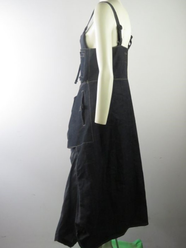 Jaens salopette jurk " Marithé François Girbaud" maat 38 (XL)