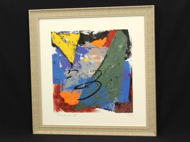 Abstracte zeefdruk (31/500) - Bep Toscani (1940)