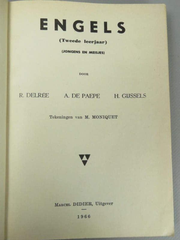 Hardcover handboekje Engels 1966