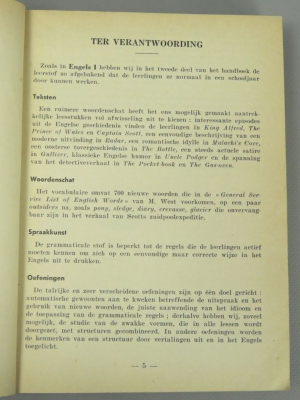 Hardcover handboekje Engels 1966