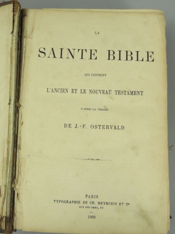 Bijbelboek oude -en het nieuwe testament 1863