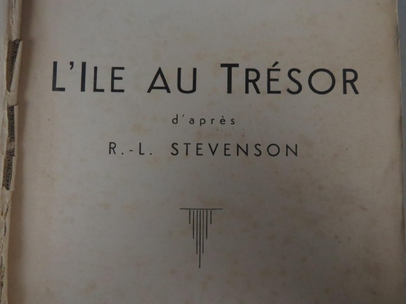 R.L. Stevenson - L' Île au trésor -  Editie René Touret (1937) boek frans p.112