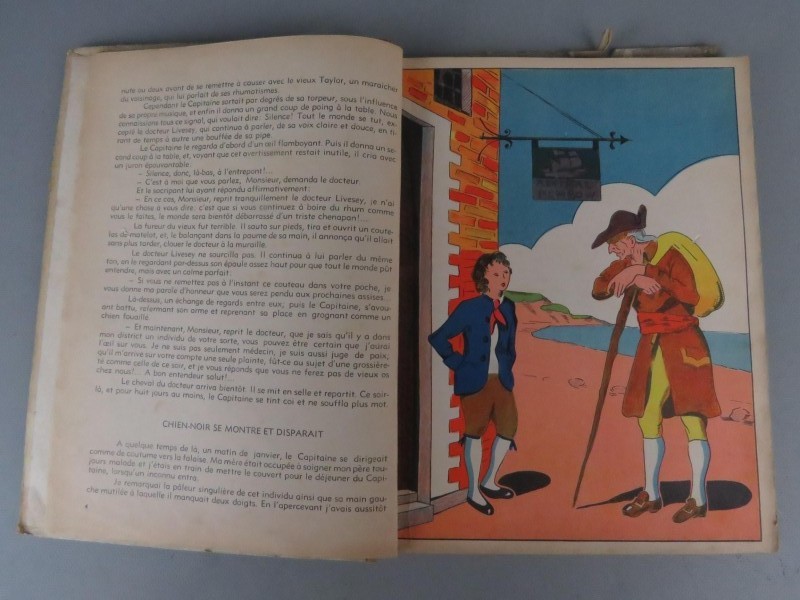 R.L. Stevenson - L' Île au trésor -  Editie René Touret (1937) boek frans p.112