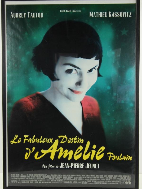 Le fabuleux destin d'Amélie Poulain, knappe ingekaderde filmposter