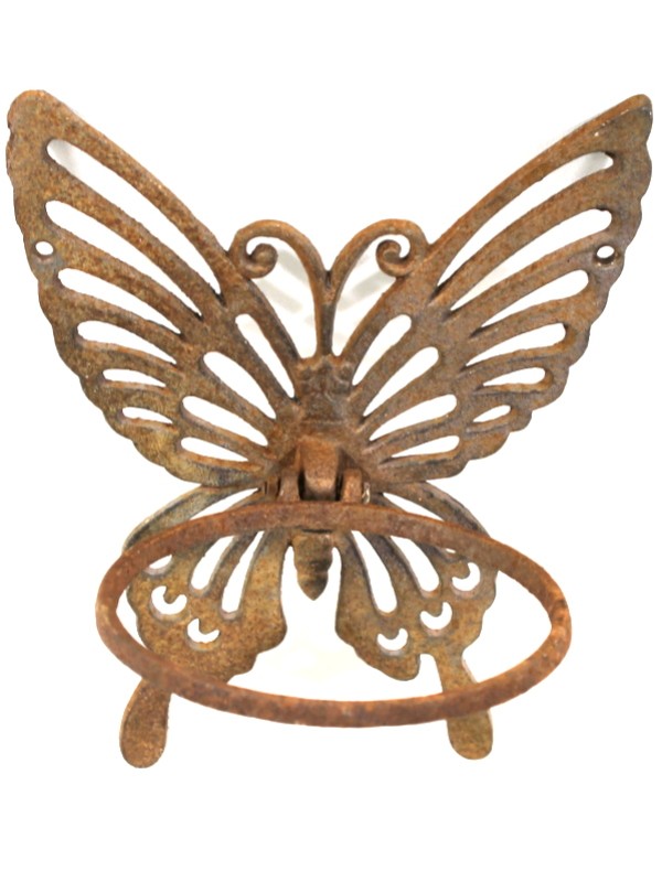 Vintage vlinder bloempothouder