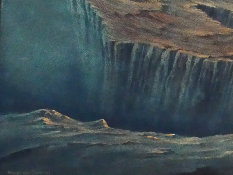 Olieverfschilderij op paneel - surreëel - 1999