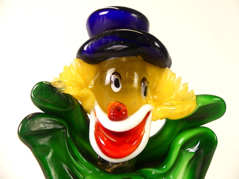 Lot clowns glazen beeldjes - Murano