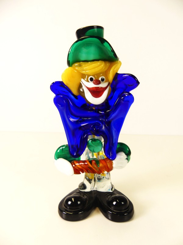 Lot clowns glazen beeldjes - Murano