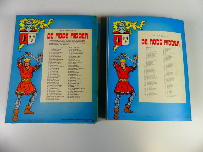 Studio Vandersteen – De rode Ridder – eerste 98 stripalbums -1973/1982