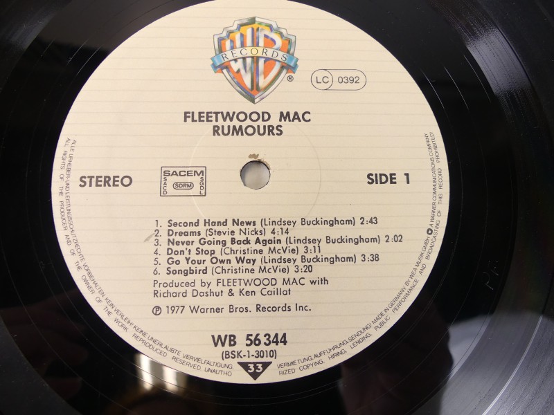 LP - Fleetwood Mac – Rumours