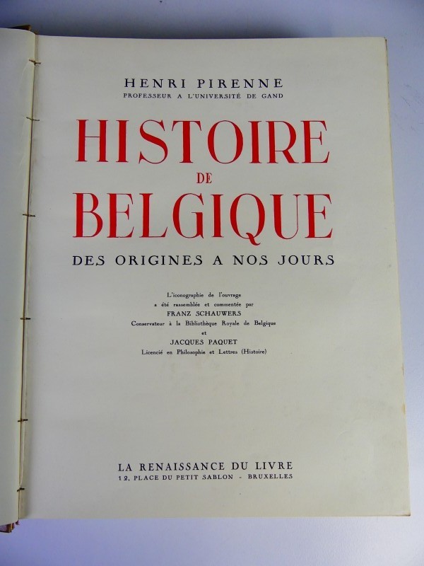 Vintage- Henri Pirenne - Histoire de Belgique - 4 delen compleet