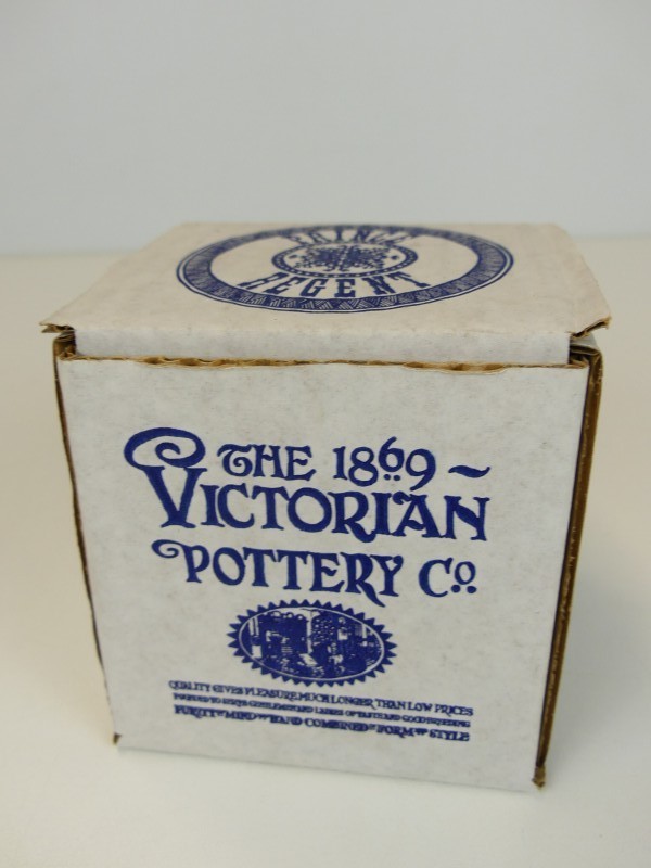 Vintage Victoriaanse aardewerk bewaarpotten