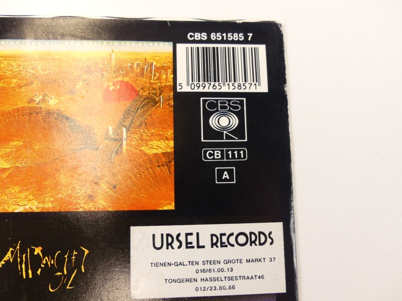 3x 7'' single vinyl - Midnight Oil