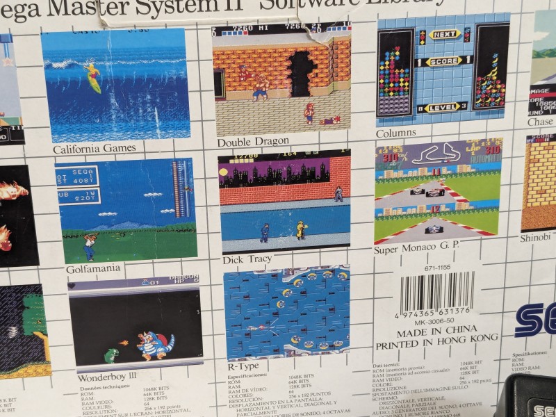 SEGA Master System II [originele verpakking + 13 games]