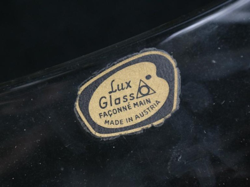 Vintage schaal Lux Glass Façonné Main