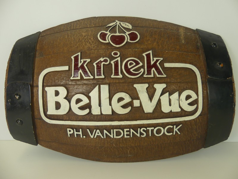 Vintage reclamebord - Kriek Belle-Vue