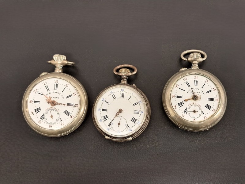 3 zakhorloges Roskopf