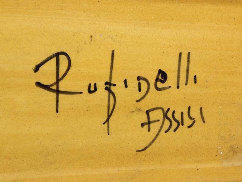 Keramische wandplaat Franco Rufinelli - vissen