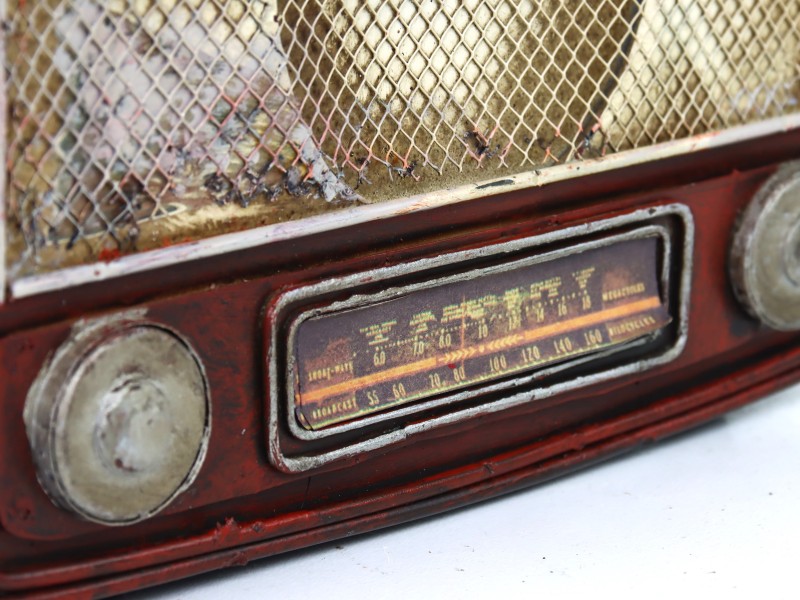 Vintage decoratieve radio